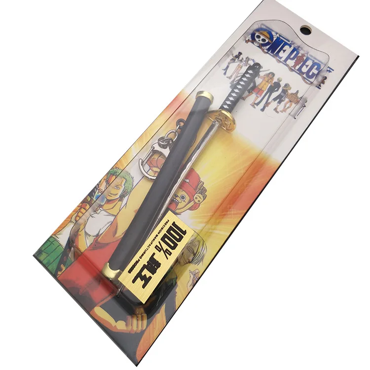 Классические аниме кольца для ключей 16 см Roronoa Zoro Sword kitetsu игрушка модель