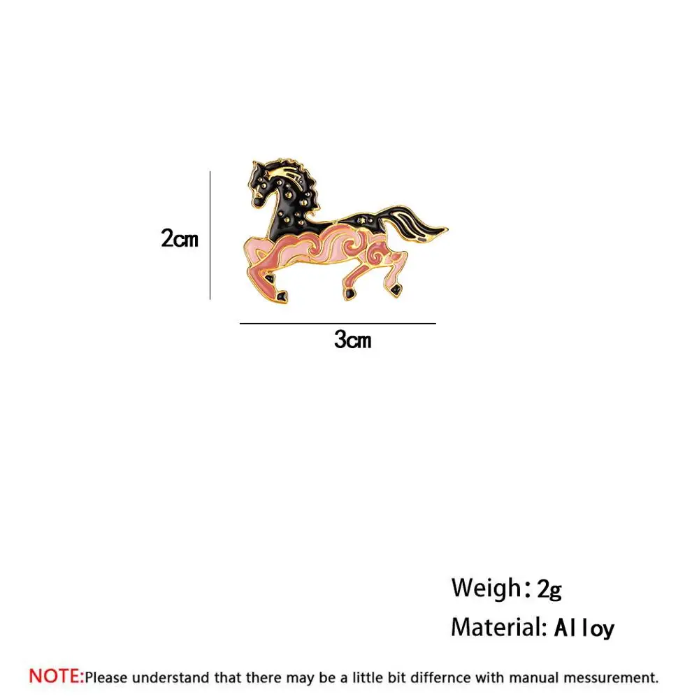 Cxwind Vintage Animal Horse Enamel Brooches for Women Large Insect Brooch Pin Fashion Dress Coat Accessories Cute Pins Jewelry | Украшения