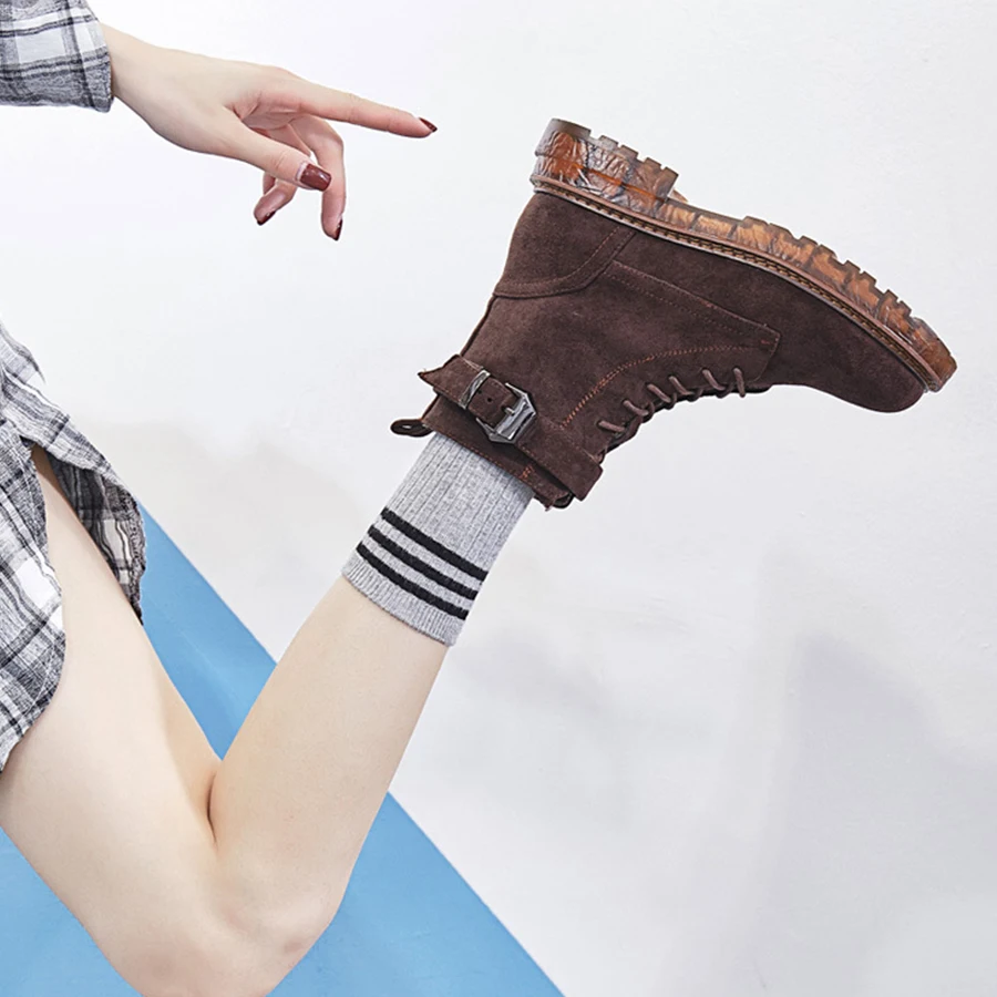 LCIZRONG новые зимние женские ботильоны на молнии Модные Повседневные высокие