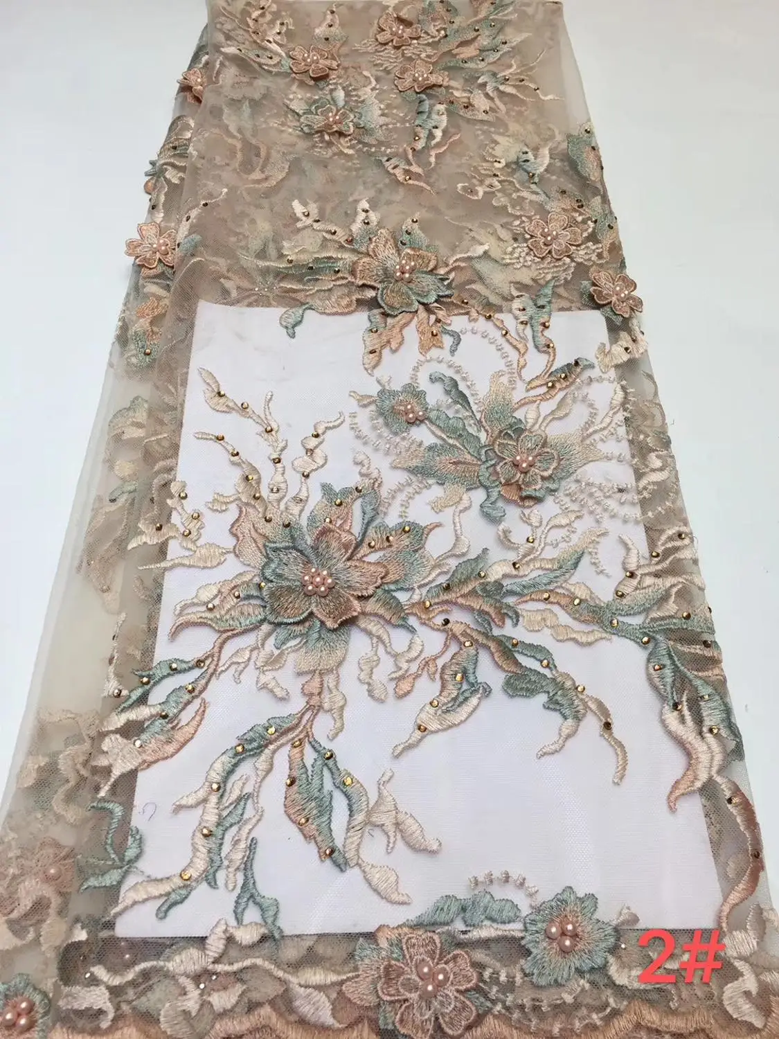 African Lace Fabric 3D Applique For Wedding Bridal Dress Tulle FFZ92 | Дом и сад