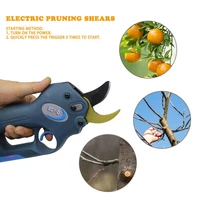 electric pruner cordless trimmer lithium battery pruning shear fruit tree branches cutter landscaping scissors garden power tool