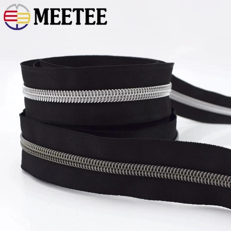 5/10 метров Meetee 3 #5 # нейлоновые молнии цветные зубные катушки Zip портновские сумки