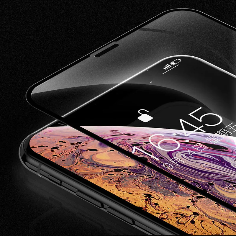 Защита экрана для iPhone 11 Pro Max X XS XR 6 6S 7 8 3D полное покрытие закаленное стекло SE 2020 2-е