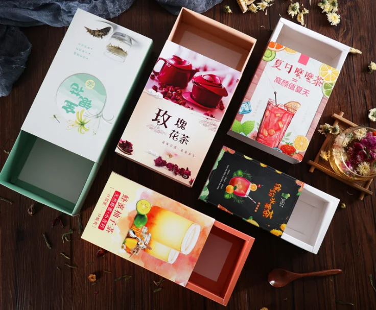 Элегантная бумажная картонная шоколадная фотокоробка ручной работы на заказ с