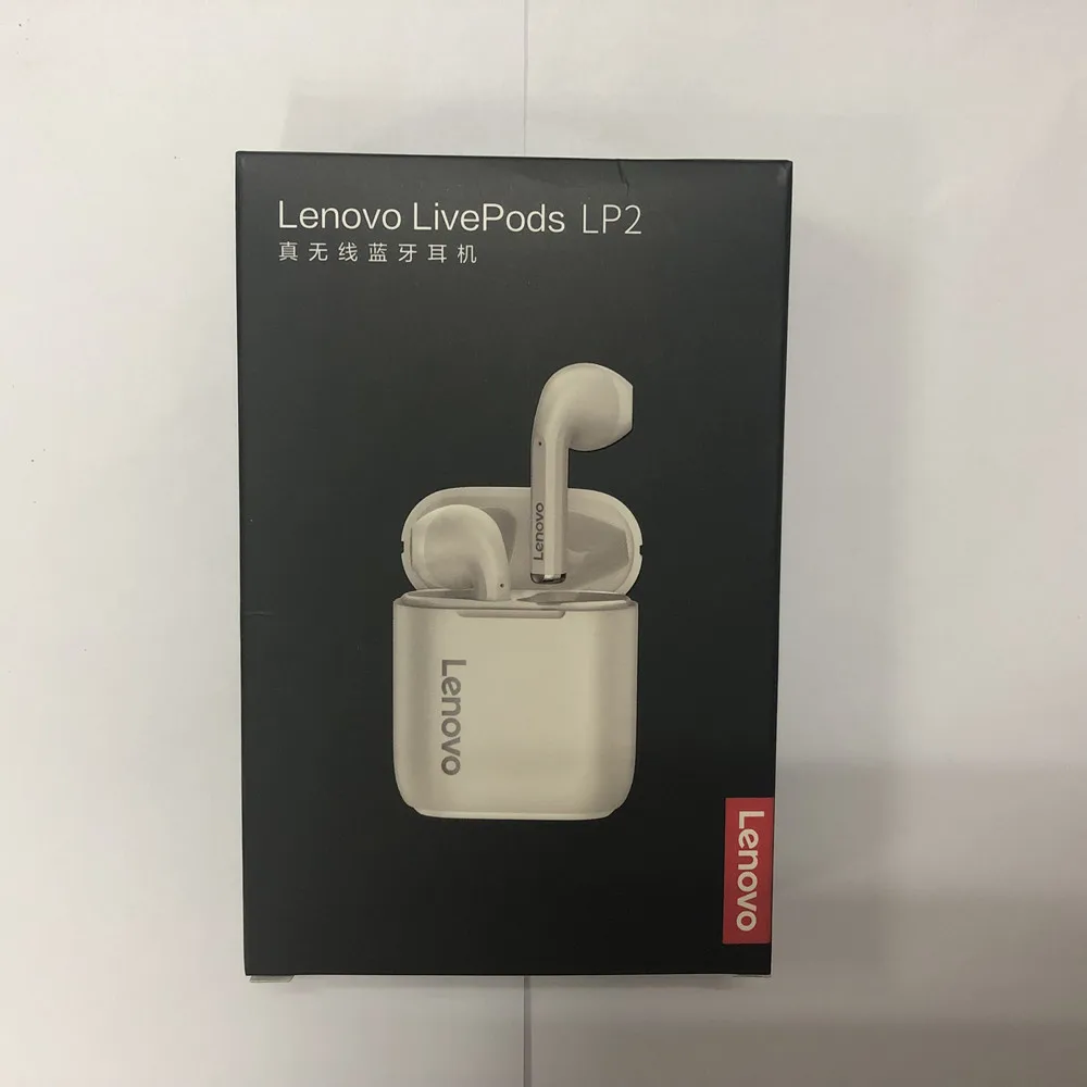 Оригинальные TWS наушники Lenovo LP2 Bluetooth 5 0 Двойные стерео басы сенсорное управление