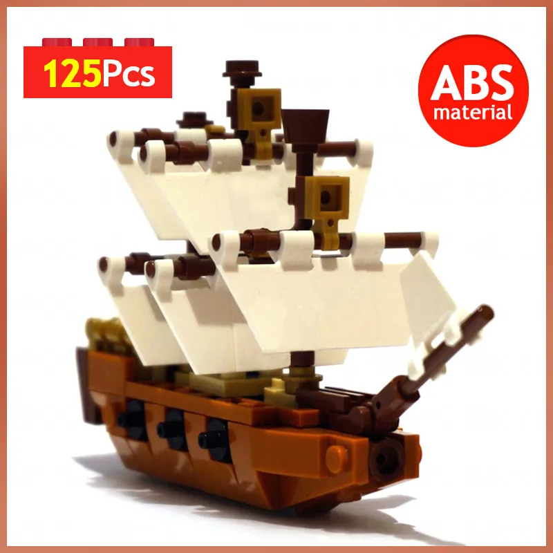 Конструктор MOC Classic Little модель парусной лодки круизный лайнер в стиле ретро |