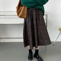 mooirue autumn women long skirt frosted thickened 2021 winter large swing a shaped skirt high waist long skirt