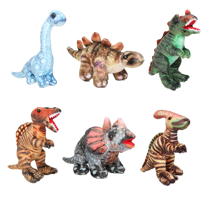 Мягкие игрушки динозавр парк Трицератопс Стегозавр Стиракозавр тираннозавр