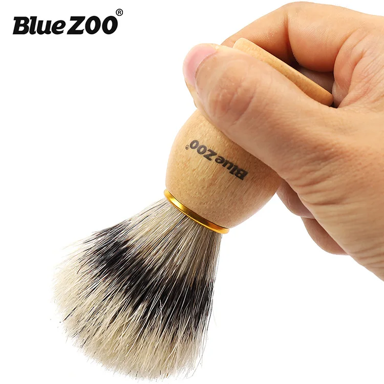 Bluezoo восковая ручка щетина для мужчин инструменты ухода крем бритья животных