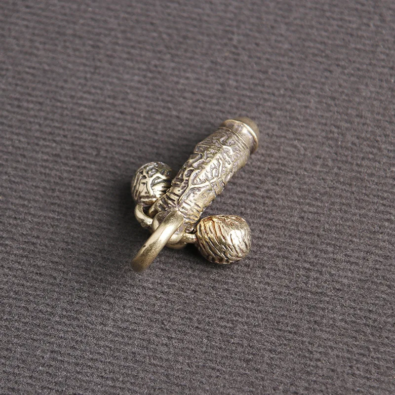 Латунный мужской кулон в виде пениса брелок подвеска забавная креативная