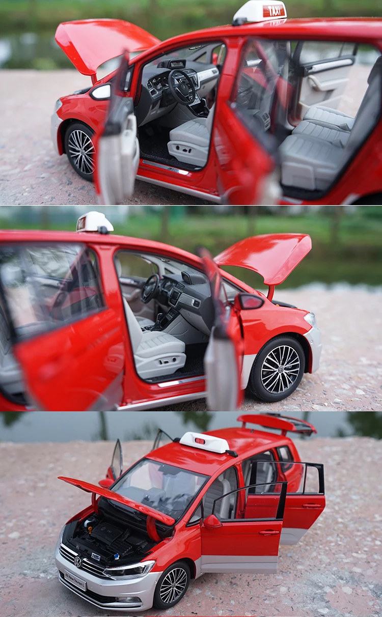 Изысканный подарок 1:18 Touran L сплава модель, моделирование литьем под давлением металлическая модель автомобиля, коллекция украшения