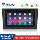 Мультимедийный плеер Hikity, плеер на Android, с разрезом, для Opel Astra J H Vauxhall Vectra Antara Zafira b Corsa Vivaro Meriva, типоразмер 2 Din