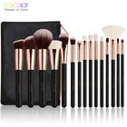 Docolor 11  15шт Кисти для макияжа Пудра Тени для век Макияж Кисти Набор косметических кисточек Мягкие синтетические волосы
