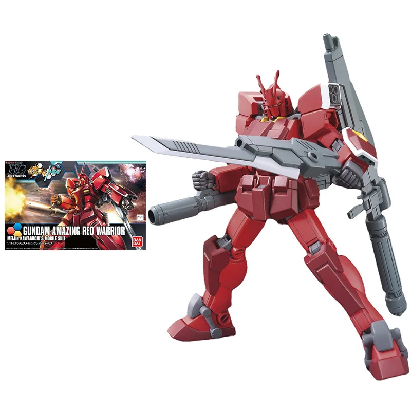 

Bandai Gundam Model Kit HGBF 1/144 PF-78-3A Amazing Red Warrior Anime Figure Genuine Gunpla Action Toy Figure Toys for Children
