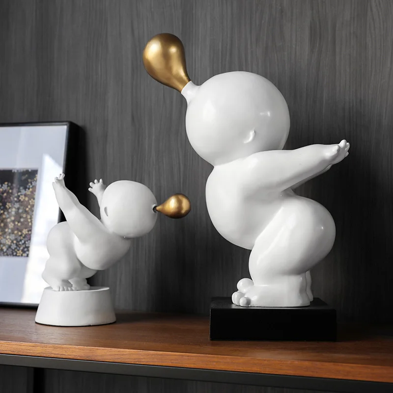 

Creative Children s Room Childlike Character Statue Decor Living Room Book Room Sculpture Home Hotel Soft Decoration Ornaments