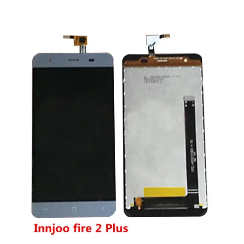 fire 2 Plus Grey Fire2 ЖК-дисплей для innjoo Fire 2 Plus ЖК-дисплей дигитайзер сенсорный экран сенсор монтажный модуль стекло белого цвета - Цвет: fire 2 Plus Grey