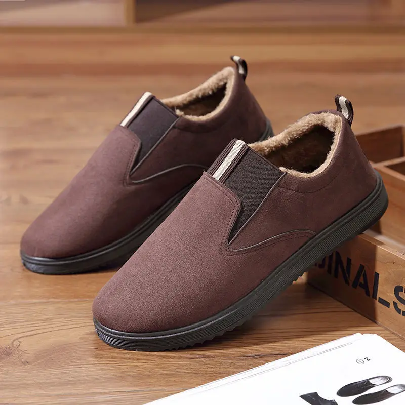 

Ankle Boots Men Fur Warm Mens Shoes Winter Snow Boots Plush Mens Shoes Sneakers High Quality Anti Slip Booties Male NanX298