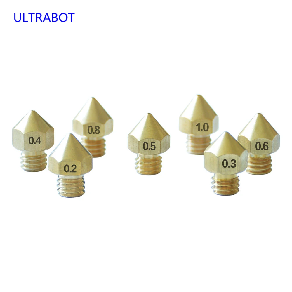 Высококачественные аксессуары для 3D-принтеров сопло 0 2 3 4 5 6 8 1 мм печатающая