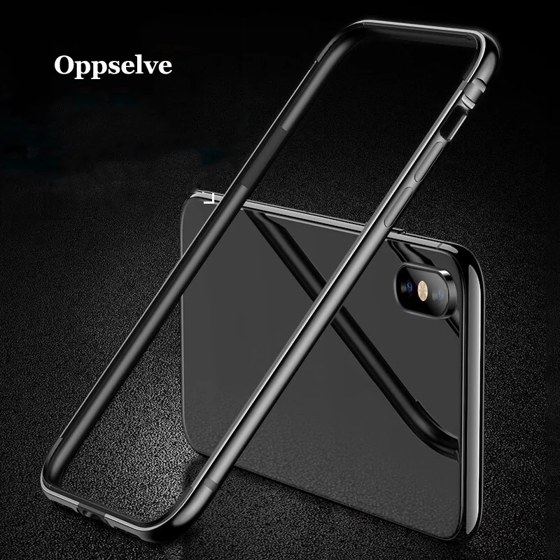 Oppselve для iPhone XS Max чехол бампер Роскошный Алюминиевый металлический каркас Capinhas для iPhone XS X XR 8 7 6 S 6 S Plus Coque аксессуары