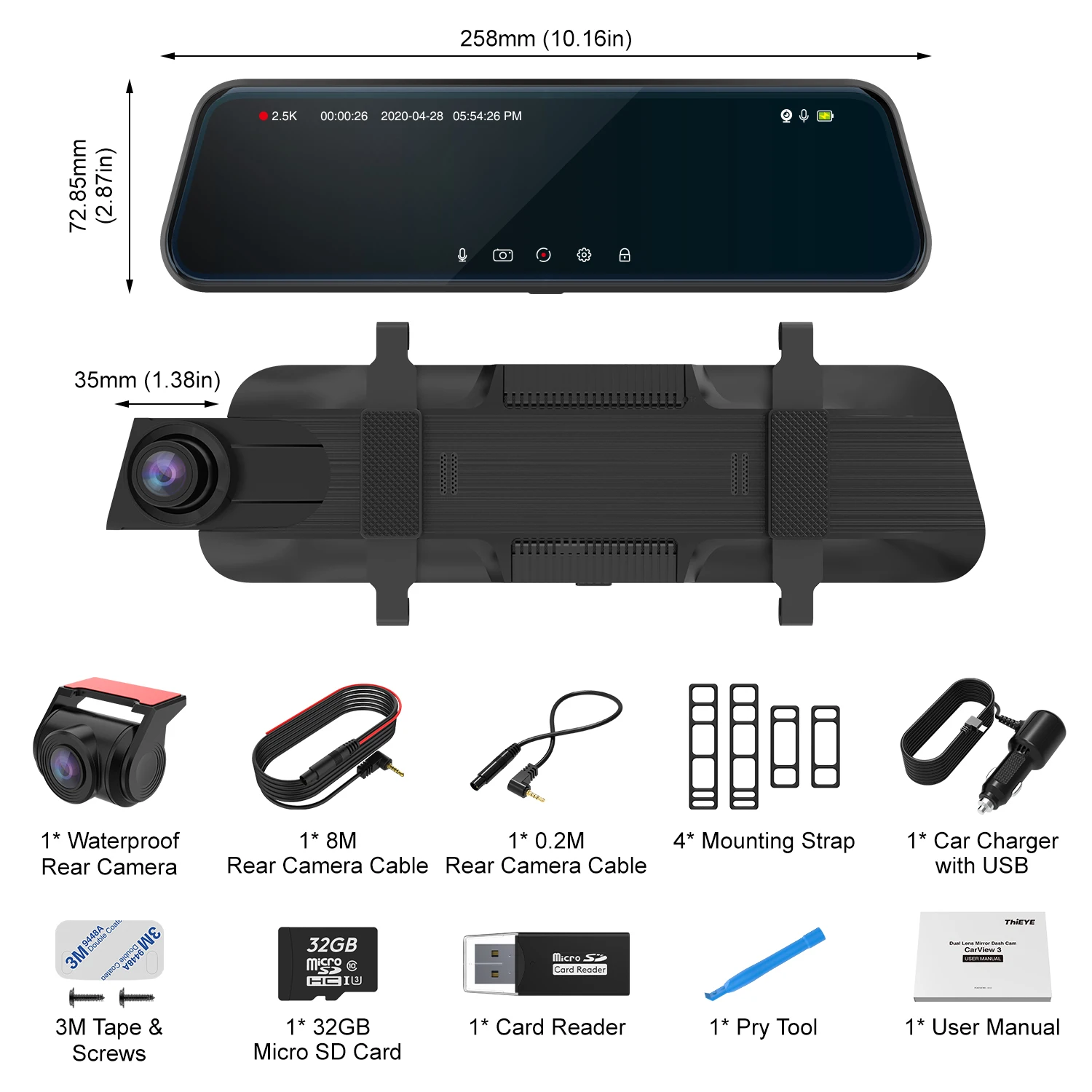 

ThiEYE , 2,5 K, GPS, 24