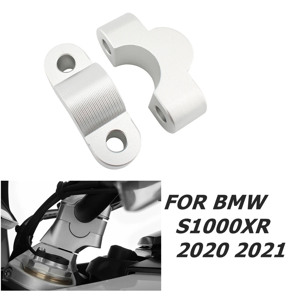 

FOR BMW S1000XR S 1000 XR 2020 2021Motorcycle Accessories CNC Aluminium Handle Bar Clamp Raised Extend Handlebar Mount Riser