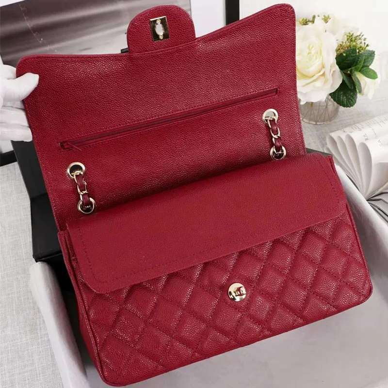 Luxury Handbag Bag For Women Genuine Leather Shoulder Bags Top Quality Fashion Design Lady's Crossbody Quilted Flap Bag Purse