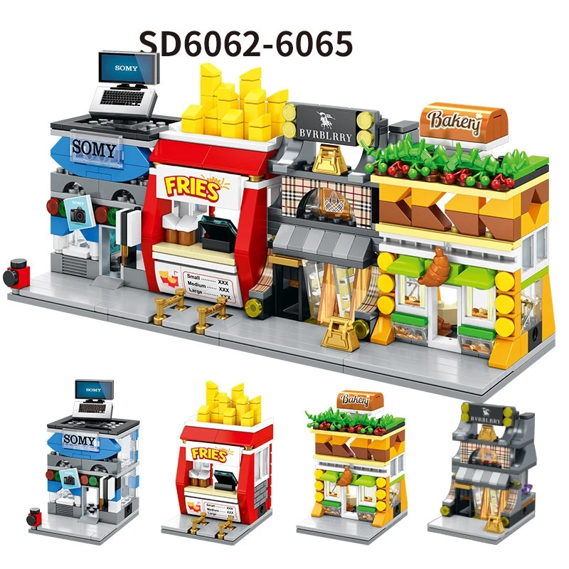 Креативный 3D Мини архитектурная модель уличный вид детская игрушка Подарки