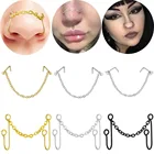 Серьга-кольцо в носу из нержавеющей стали