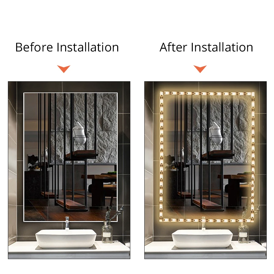 Светодиодный светильник для зеркала макияжа лампа туалетного столика