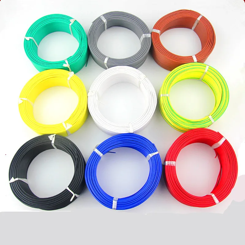 Электронный плоский провод многожильный медный BVR RV 100 0 3 5 1 75 2 4 мм2 для управления