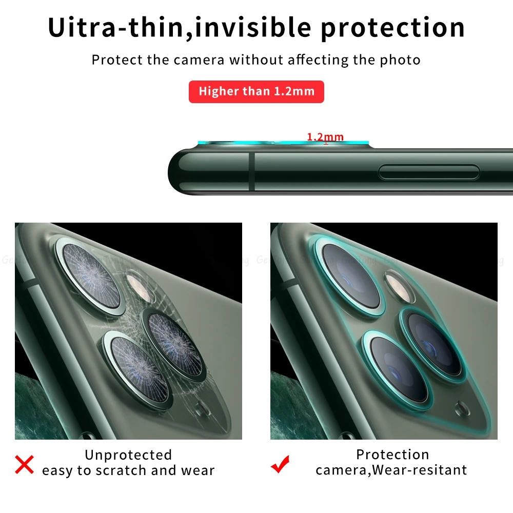 9D стекло для камеры iPhone 11 Pro закаленное стекло для объектива камеры протектор для iPhone 11pro Max HD прозрачная задняя крышка для объектива телефона