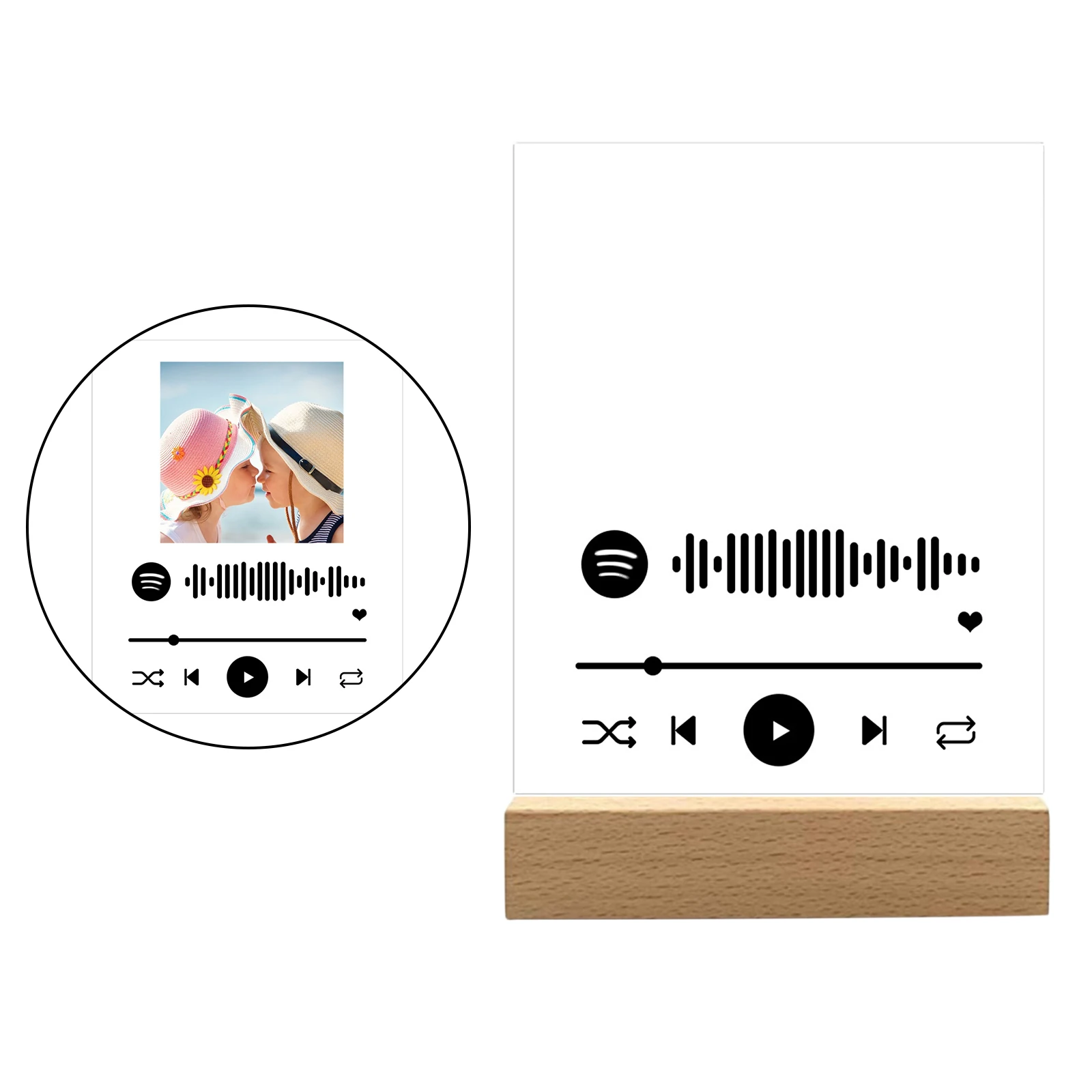 Настольный Персонализированные Акриловые песня фотоальбомы местом под