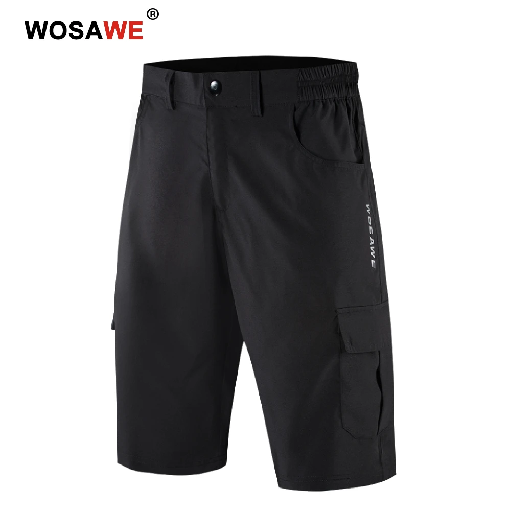 Новые мотоциклетные шорты WOSAWE с карманами для мужчин повседневные спортивные