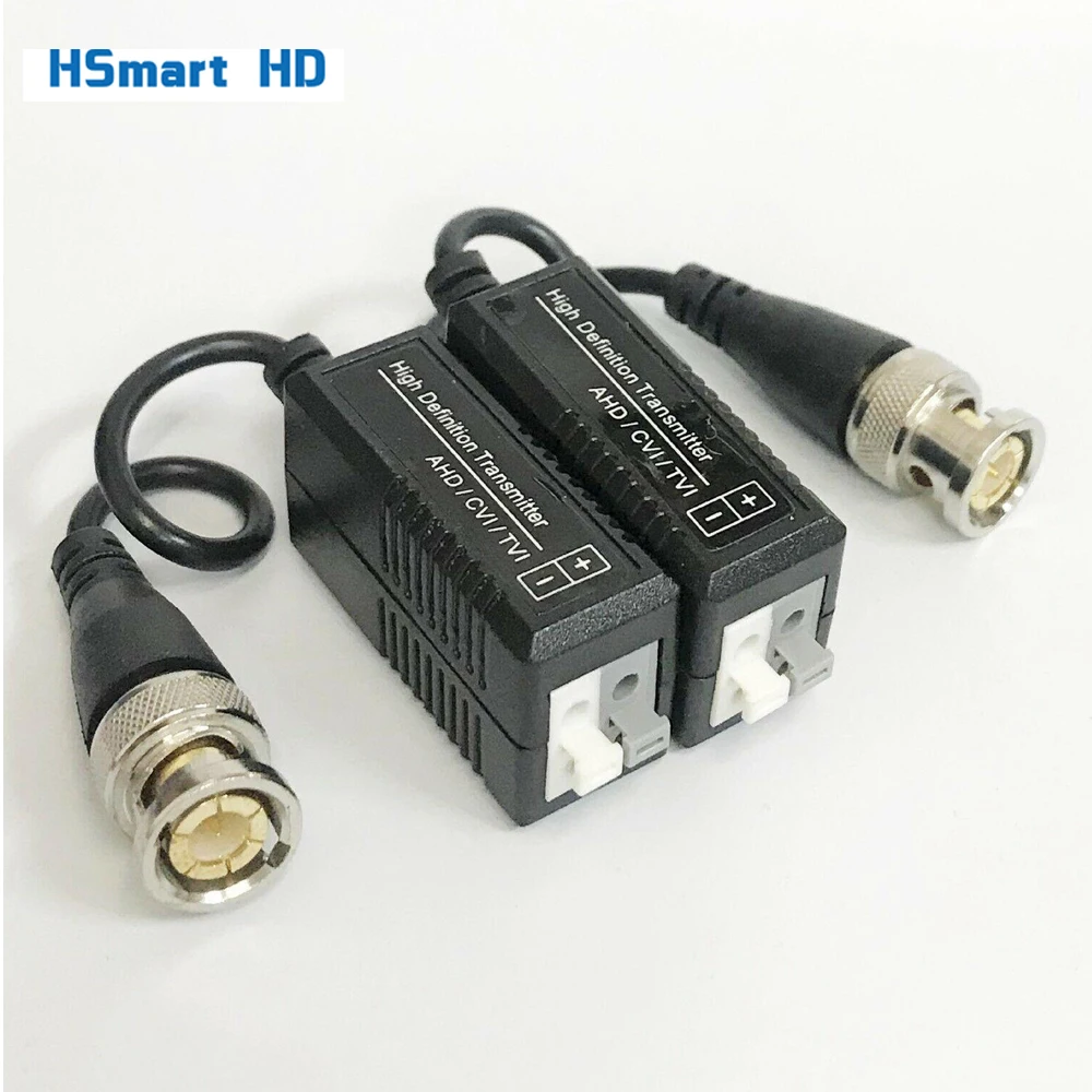 Переходник BNC к CAT5 CAT6 UTP для HD TVI AHD CVI камеры видеонаблюдения 1 комплект |