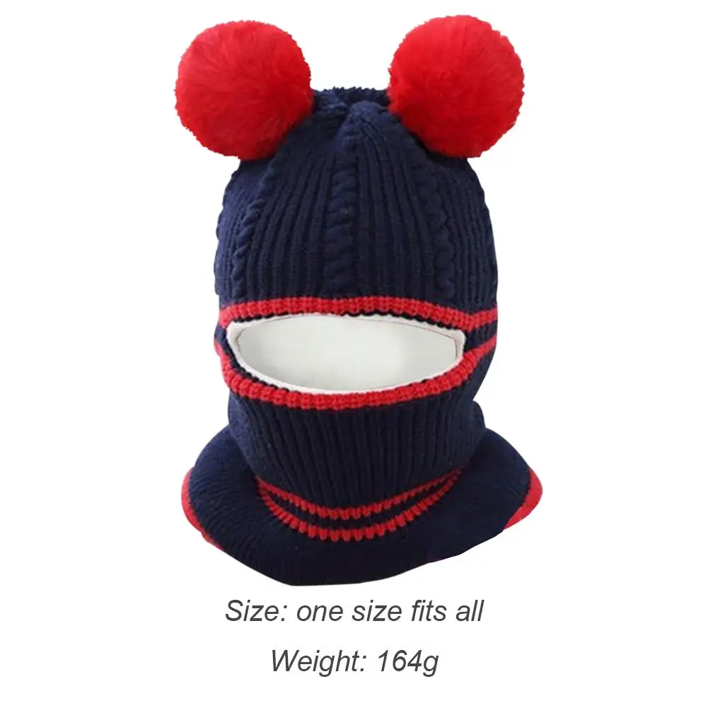 

Pompom Caps Kids Children Winter Hot Selling Comfortable Simplicity Soft Cute Scarf Baby Girl Boys Knitted Warm Hats