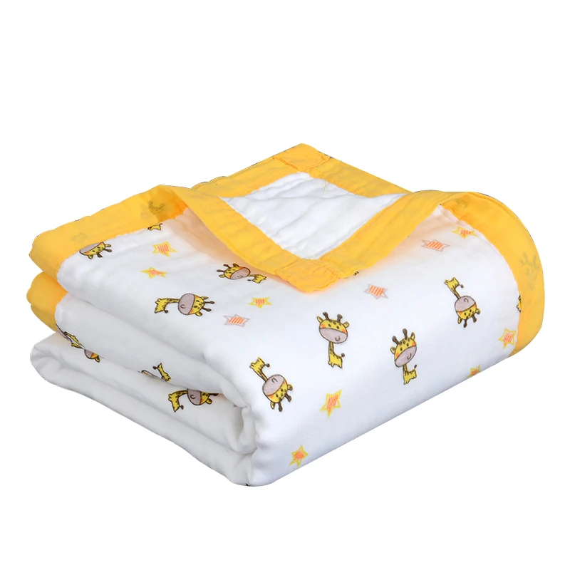 Детские одеяла для пеленания и 6 слойный муслиновый хлопок детское спальное