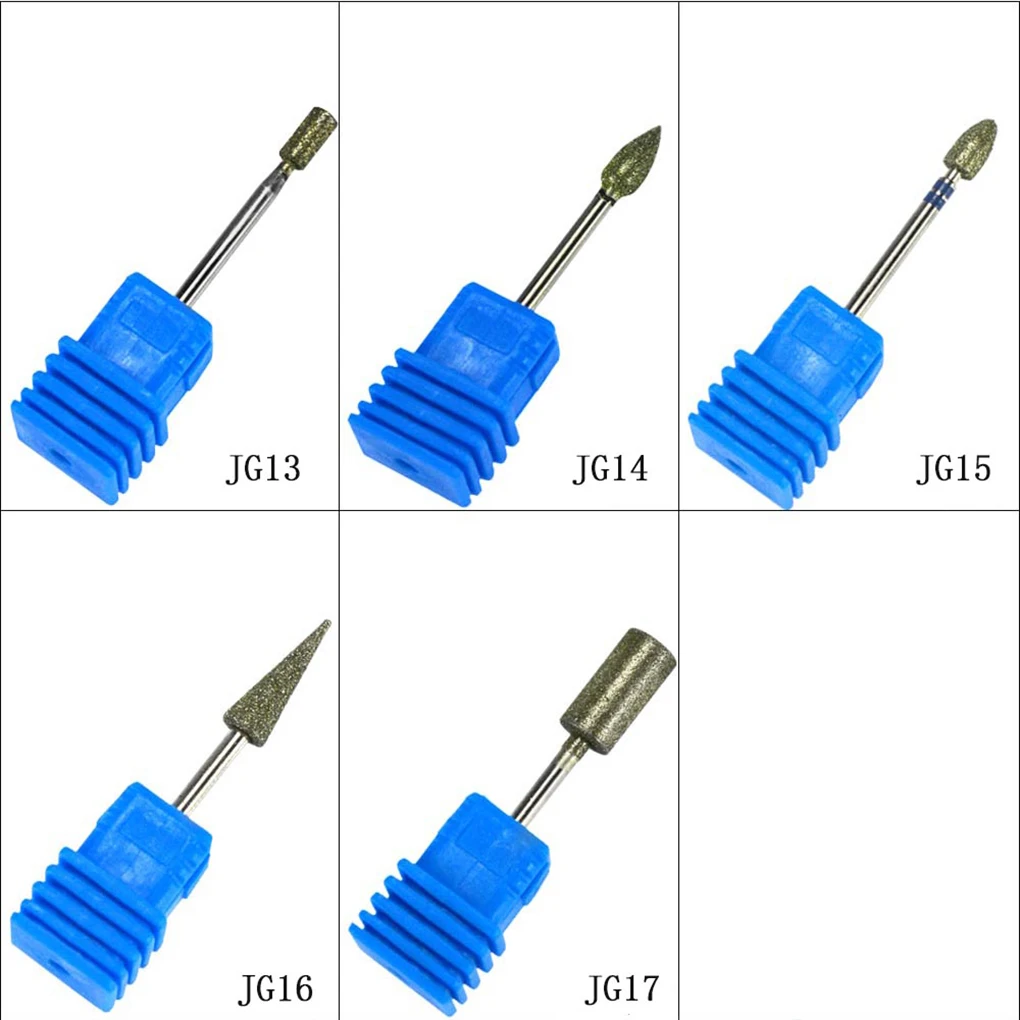 17 типов алмазных бит 8 s Электрическая дрель для дизайна ногтей карбидная фреза