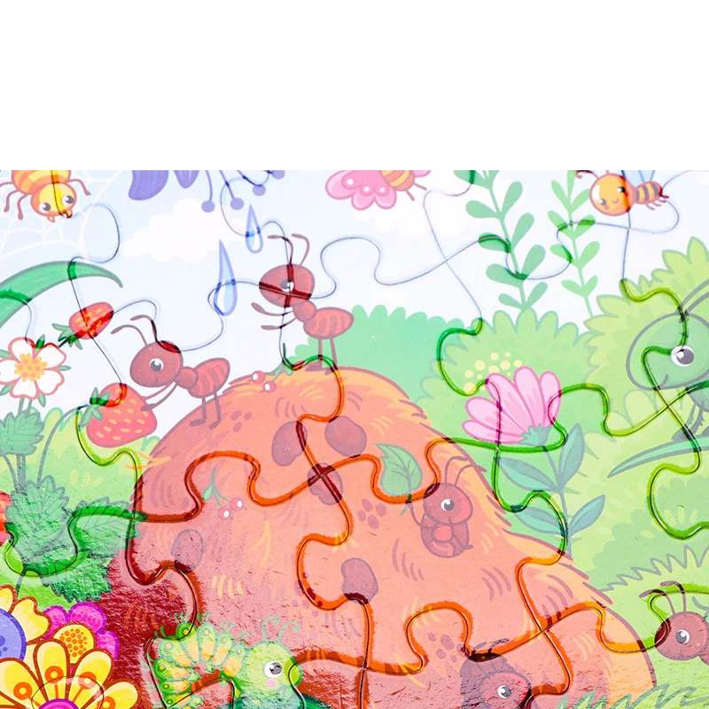 8 Style Animals Paper Jigsaw Puzzles Educational Puzzle For Children Kids Toys Brain Training Games Toys For Children Baby Gift
