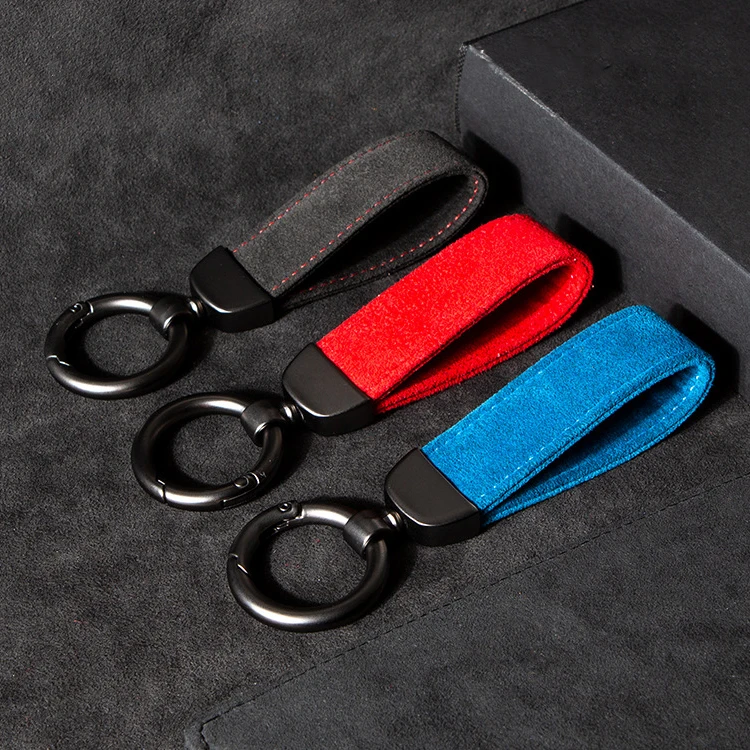 

Luxury Suede leather Lanyard Metal Keychain Buckle Car Key Ring For Toyota Camry Corolla RAV4 CHR Highlander FJ Cruiser Land