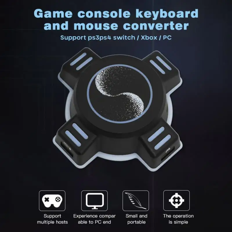 Конвертер клавиатуры и мыши для PS4 Switch PS3 Xboxone конвертер FPS игр адаптер 1 шт. |