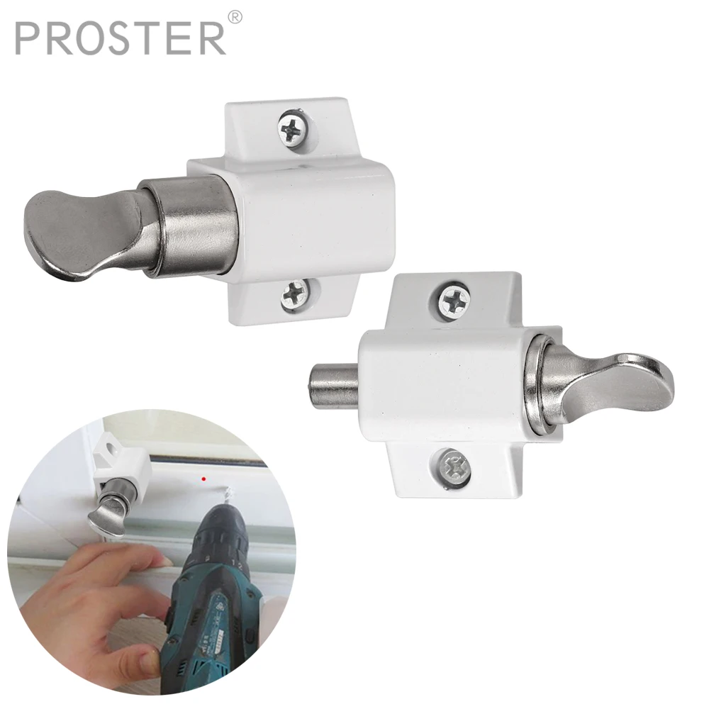 Proster 2 шт. замки для раздвижных дверей белые без ключа раздвижные двери патио