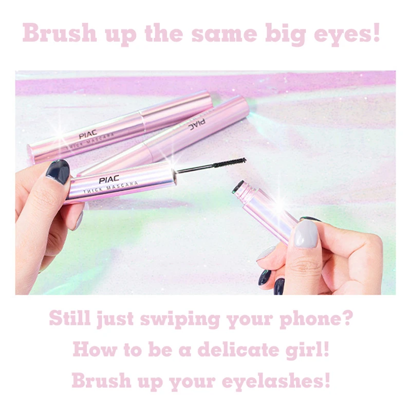 Тушь для ресниц пушистая Объемная 4D из шелкового волокна 3d водоСТОЙКАЯ