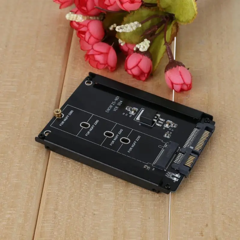 Vanpower черный металлический чехол CY B + M Разъем 2 м. NGFF (SATA) SSD к адаптеру 5 SATA для