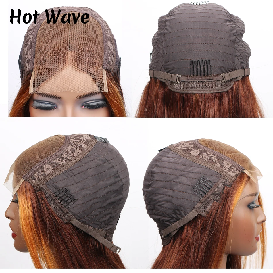 

Highlight Bob Wig Straight 4*4 Lace Front Human Hair Wigs Short Bob Ombre Human Hair Wig Middle Part Brazilian Remy Lace Wig