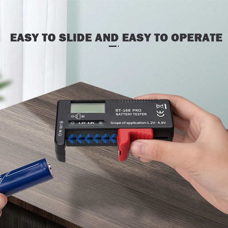Универсальный цифровой тестер батареи Вольт проверка Высокоточный дисплей