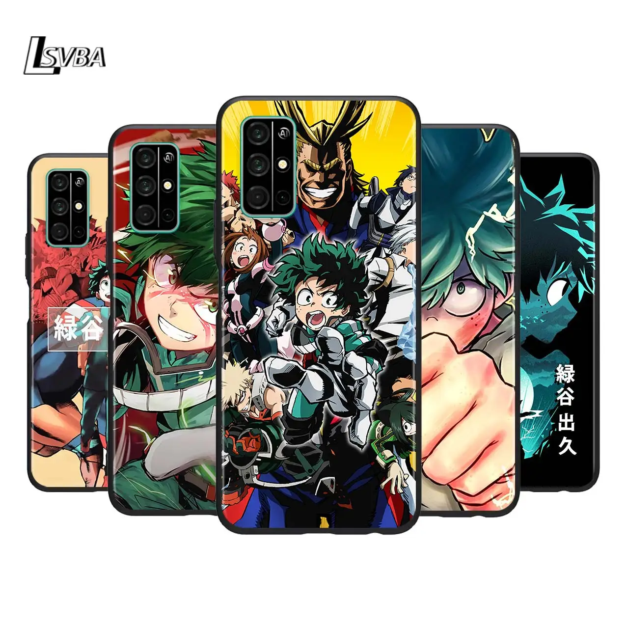 

My Hero Academia Anime for Huawei Honor 30 20S 20 10i 9S 9A 9C 9X 8X 10 9 Lite 8A 7C 7A Pro Soft Black Phone Case