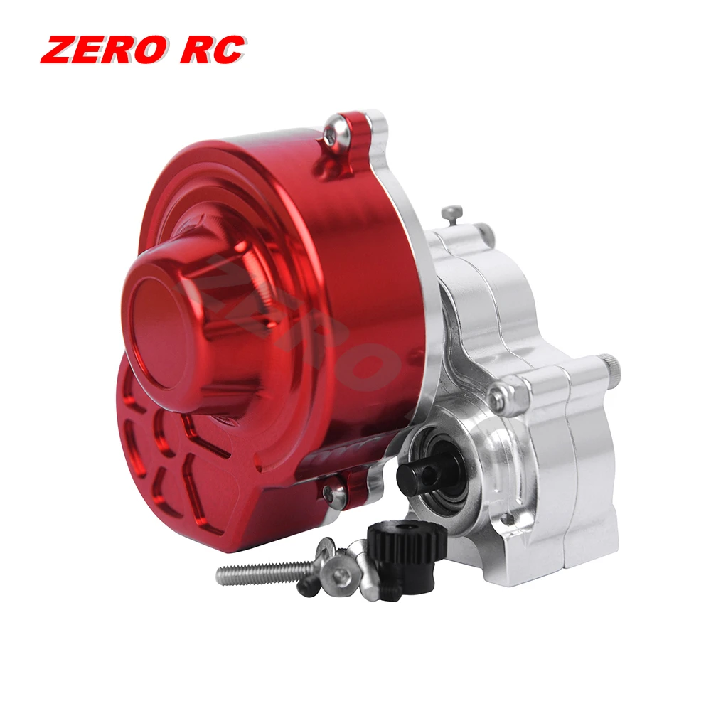 AXIAL SCX10 RC TRUCK алюминиевая сборная коробка передач с HD стальной моторной шестерней