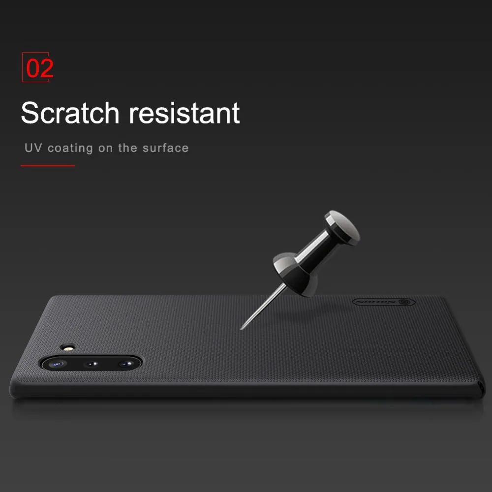 Чехол для samsung Note 10, чехол для samsung Note 10 Plus, NILLKIN, супер матовый щит, матовая твердая задняя крышка, чехол, подарок, держатель для телефона
