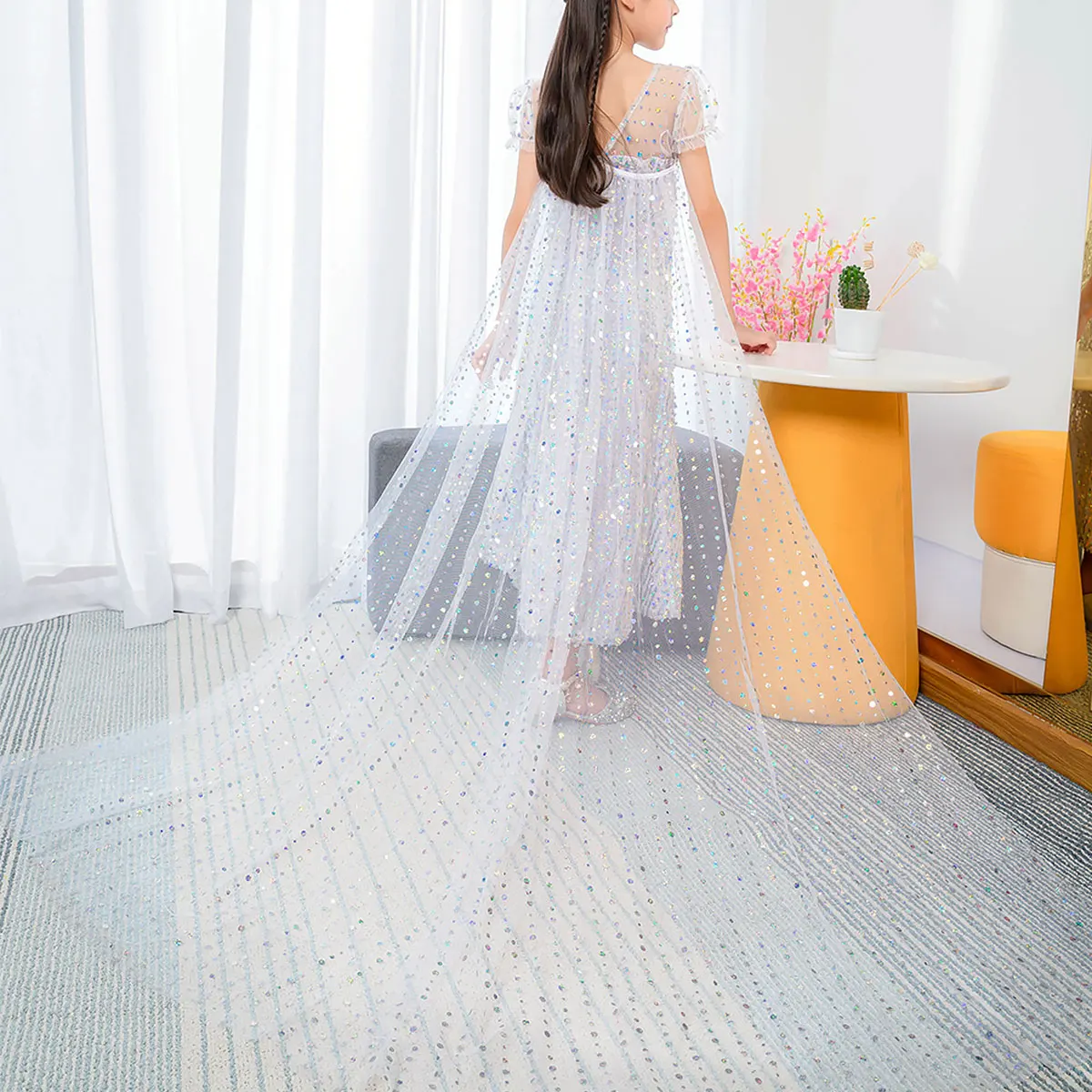 Детское свадебное платье принцессы детская одежда для девочек элегантное на
