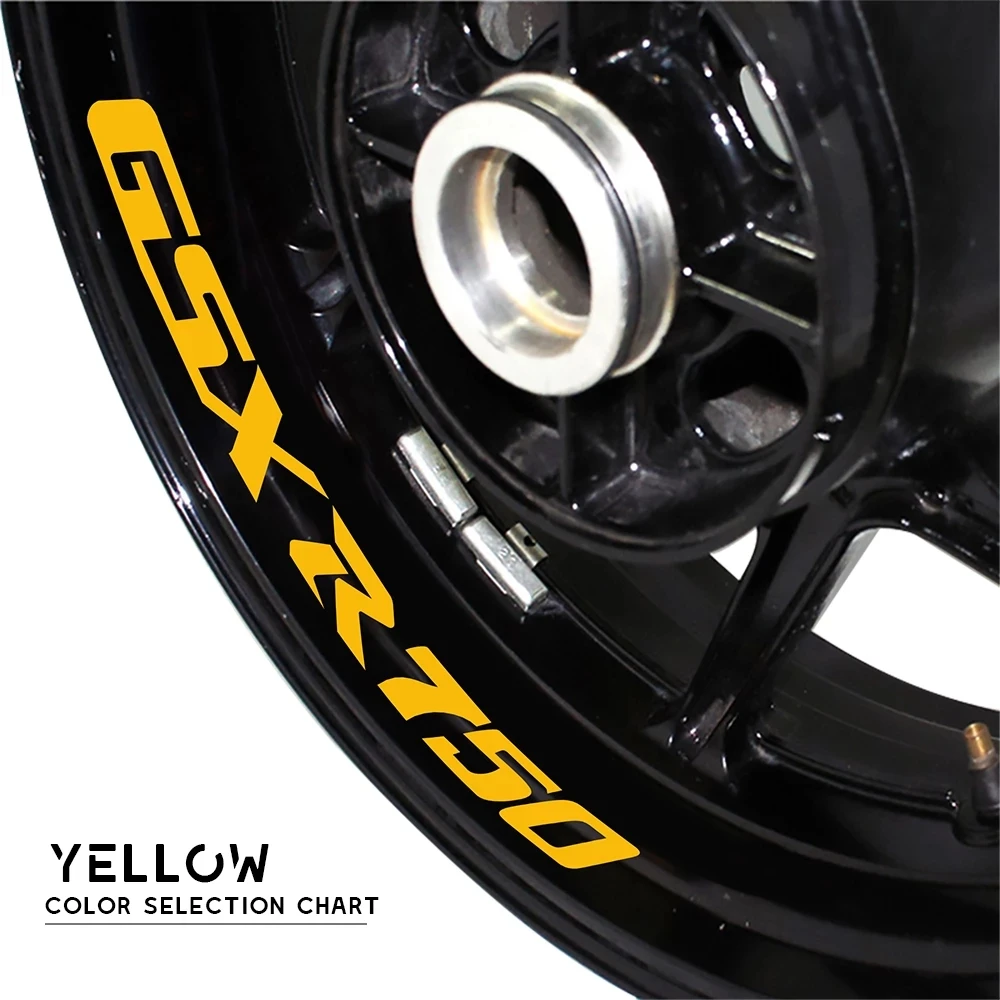 Светоотражающие наклейки с логотипом на внутренний обод мотоцикла напоминанием